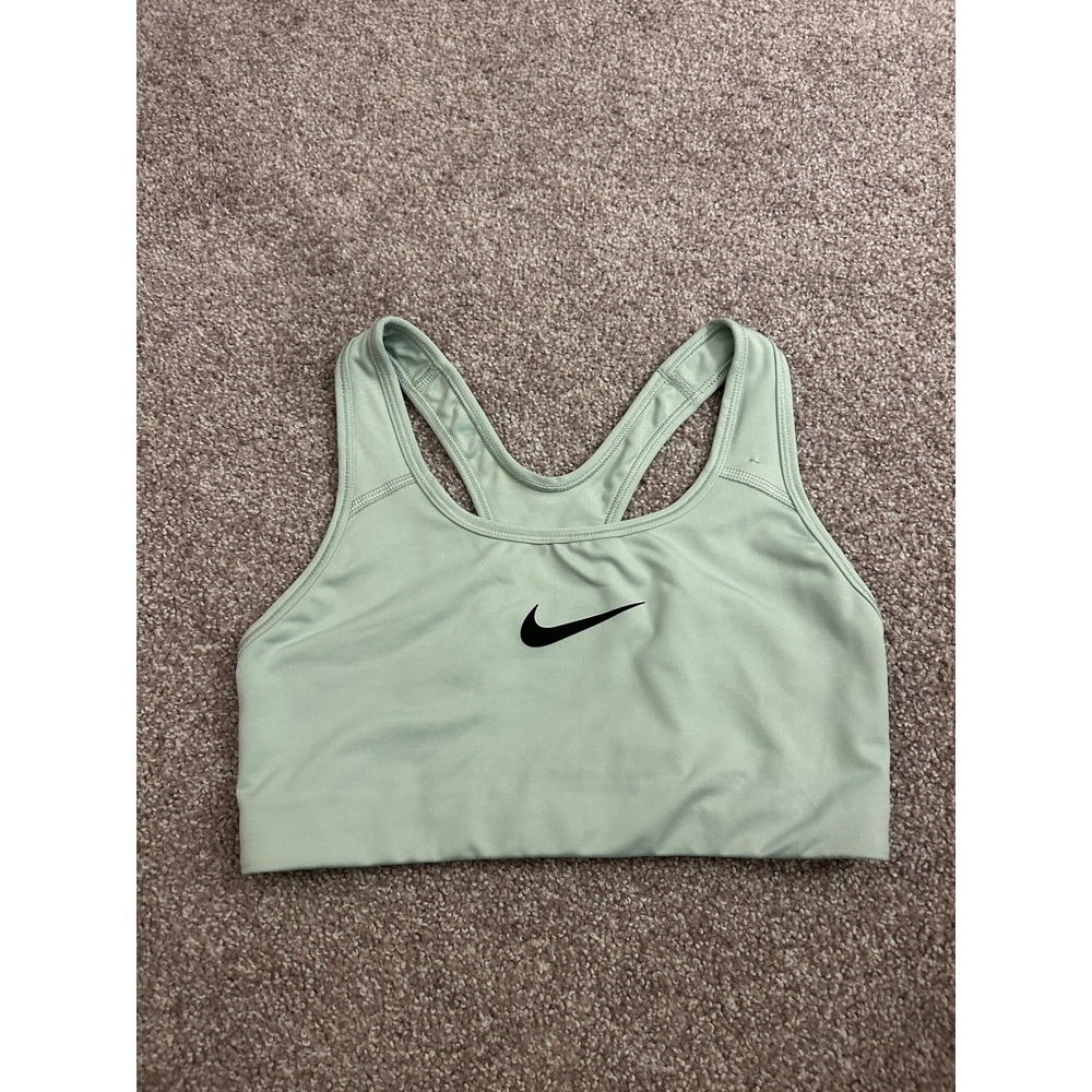 Nike Sports Bra Womens Small Mint Green Excellent Dri-FIT Racerback 842398-321